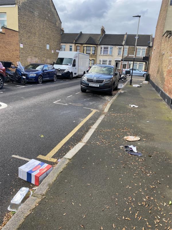 Rubbish and fly tipped litter everywhere -53 Whyteville Road, Forest Gate, London, E7 9LP