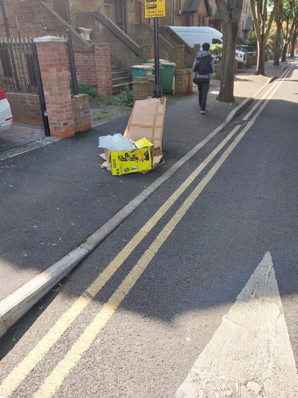 Can the council arrange to have this flytip removed from outside 28 Routh Street Beckton. Thanks -102 Savage Gardens, Beckton, London, E6 5PU