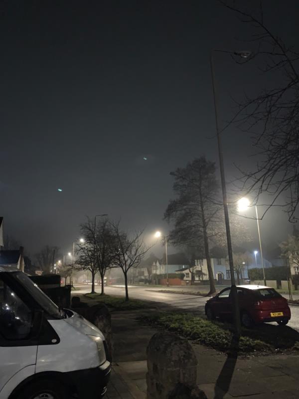 I reported approximately 2 weeks ago the street light outside my house was not working, it is still not working but now the next one along is also not working. -179 Glenfield Road, Western Park, LE3 6DL, England, United Kingdom
