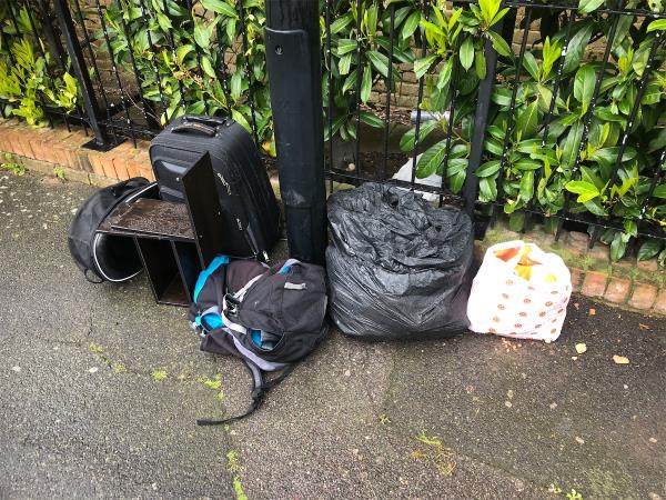 9-15.  Please clear bags from  side of block in Flimwell Close-7 Bromley Hill, Bromley, BR1 4NA