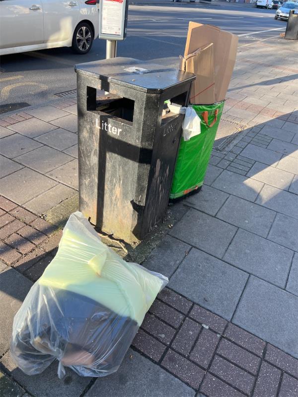 Flytipping rubbish-569 Romford Road, Forest Gate, London, E7 8AE