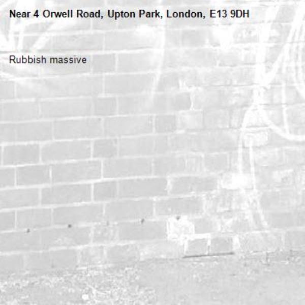Rubbish massive-4 Orwell Road, Upton Park, London, E13 9DH