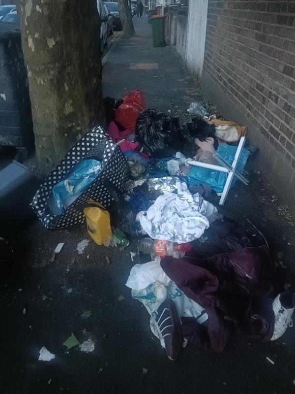 Large pile of rubbish-2 Poulett Road, East Ham, London, E6 6EG