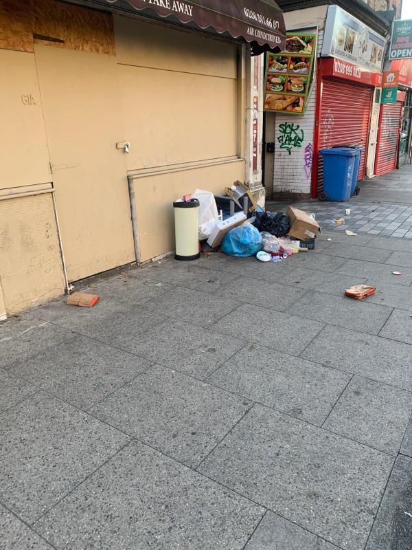 fly tipping, usual place and second time this week I've had to report it - please put up some sort of signage / something to stop people doing this on the street? -61a dartmouth road