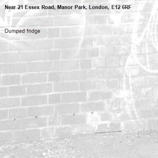 Dumped fridge -21 Essex Road, Manor Park, London, E12 6RF