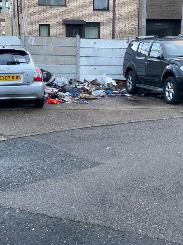 A Newham home’s property car  park near henniker road / major road. An absolute disgrace. Council should be ashamed -194 Henniker Road, Stratford, London, E15 1JS