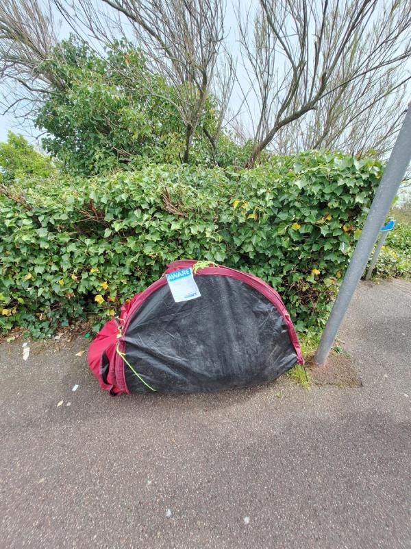 Please remove presumed abandoned rough sleeper tent KEP Rustington walk small van load contents Unknown.
Prior warning given.

Kind regards 

Gary Batchelor 
Senior advisor 
Nf -King Edwards Parade, Meads, Eastbourne