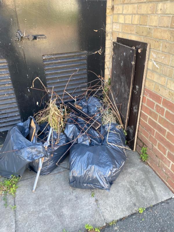 Small amount of fly tipping left -45 Ranelagh Road, London, E15 3DP