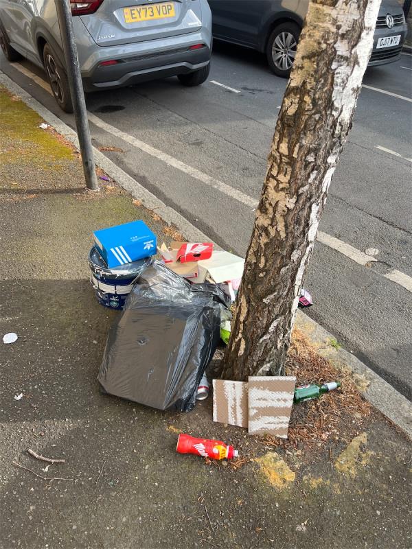 Flytipping rubbish-5 Spencer Road, East Ham, London, E6 1HH