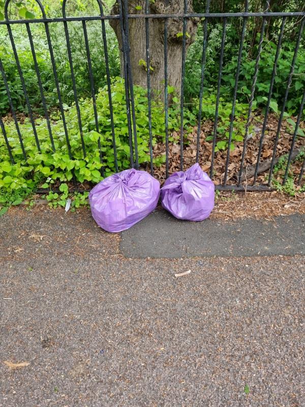 Litter picked rubbish part wombles-Knighton Lane East, Leicester