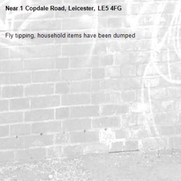 Fly tipping, household items have been dumped-1 Copdale Road, Leicester, LE5 4FG