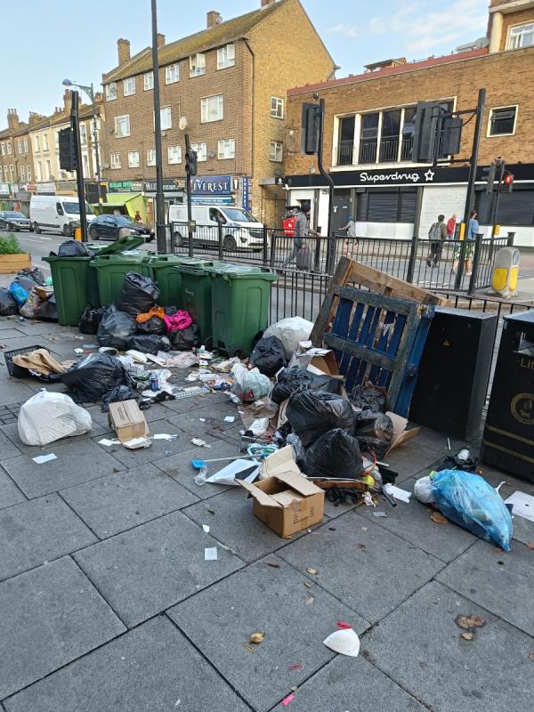 This corner is a mess and a disgrace. I messaged you many times but clearly no measure has been taken. More bins? More control? I don't know but clearly things are not working here.-Public Convenience Opposite 302, Romford Road, Forest Gate, London, E7 9HD
