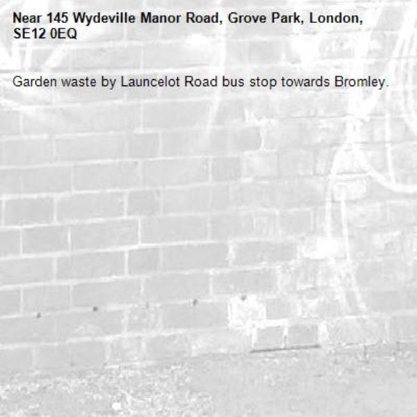 Garden waste by Launcelot Road bus stop towards Bromley.-145 Wydeville Manor Road, Grove Park, London, SE12 0EQ