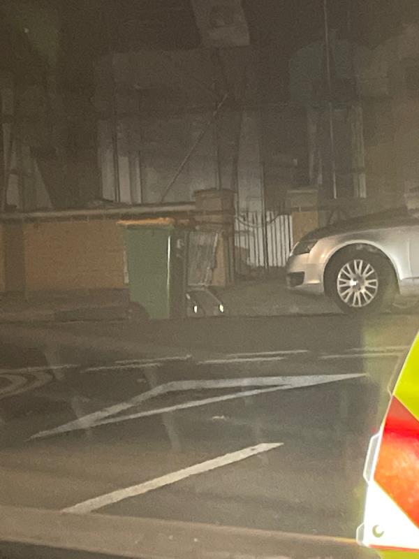 Trolley left outside 40 Frinton road, kids hitting cars and middle of the road. Needs to be moved asap as kids are messaging around with the trolley. -31 Frinton Road, East Ham, E6 3EZ
