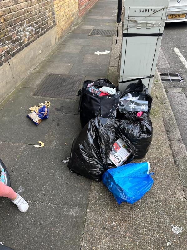 Fly tipping from people that live on tilbury road-46 Tilbury Road, East Ham, London, E6 6ED