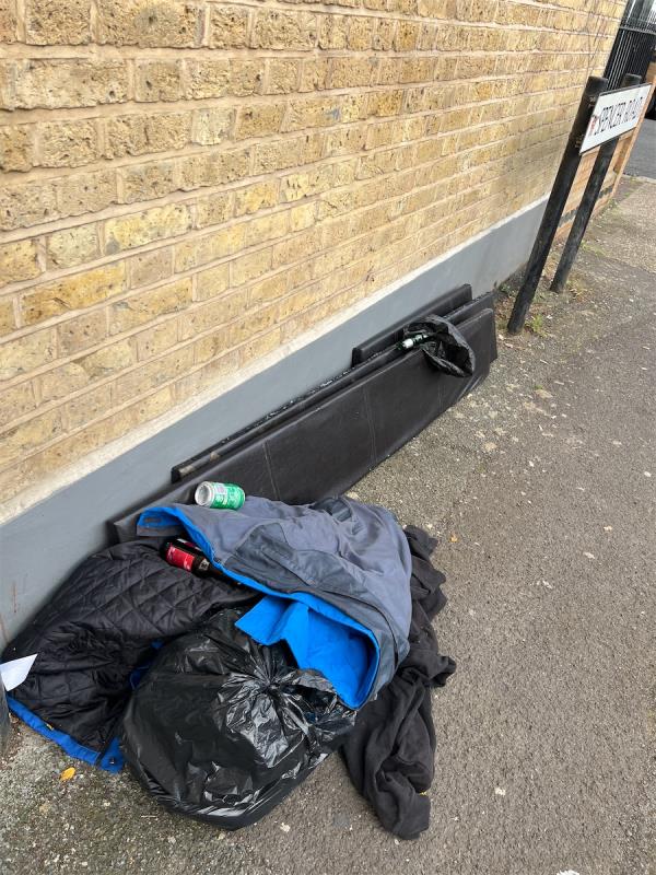 Flytipping black rubbish bags-39 Spencer Road, East Ham, London, E6 1HH