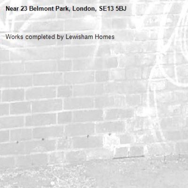 Works completed by Lewisham Homes-23 Belmont Park, London, SE13 5BJ