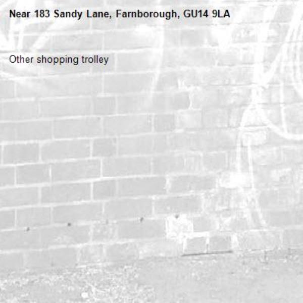 Other shopping trolley-183 Sandy Lane, Farnborough, GU14 9LA