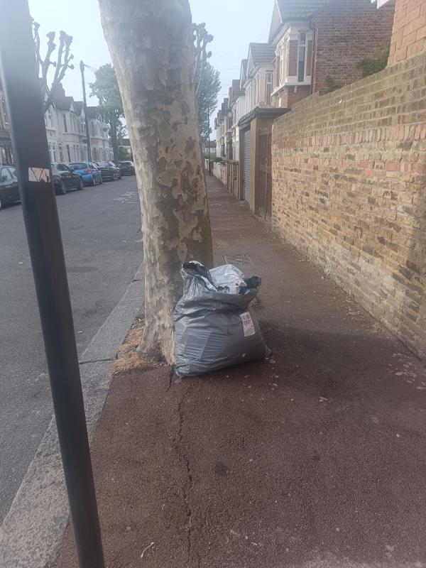 Bag of rubbish-2 Lydeard Road, East Ham, London, E6 2AB