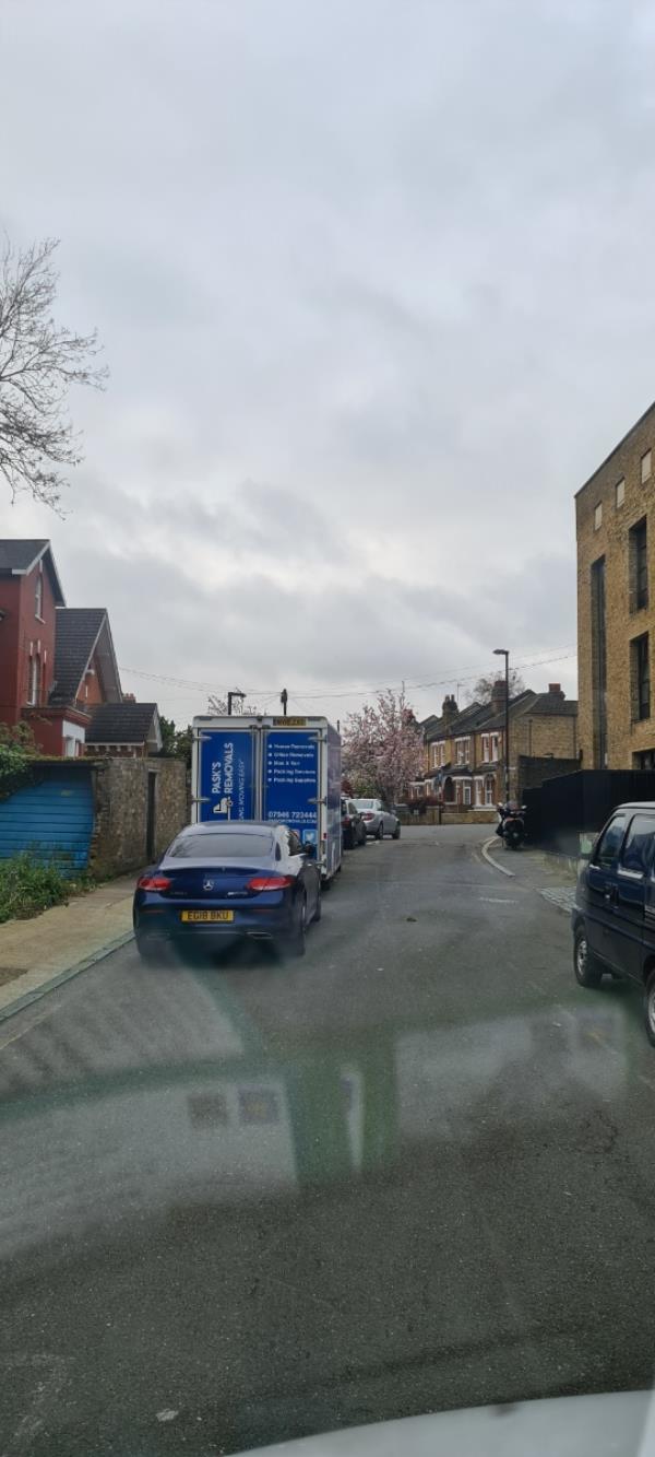 Cars causing obstruction not parked in bays traffic wardens will not issue tickets because the yellow lines are not visible please can they be repainted, lorries cannot get through especially refuse vehicles -Flat 1, 87 Old Road, London, SE13 5SU