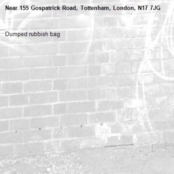Dumped rubbish bag-155 Gospatrick Road, Tottenham, London, N17 7JG