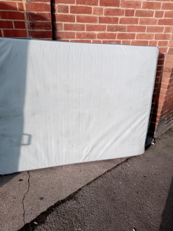 Flytipping, dumped mattress on Russell Street, 2 man lift. -6 Russell Street, RG1 7XF, England, United Kingdom