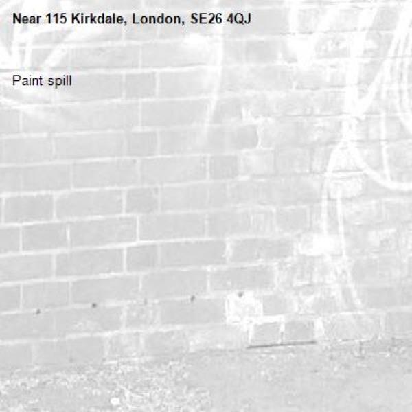 Paint spill-115 Kirkdale, London, SE26 4QJ