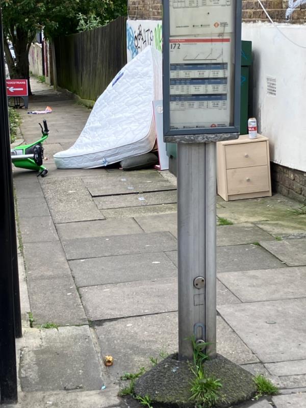 Fly tipping mobile mobile 10 Vulcan Rd junction Shardeloes Rd-131A, Shardeloes Road, London, SE14 6RT