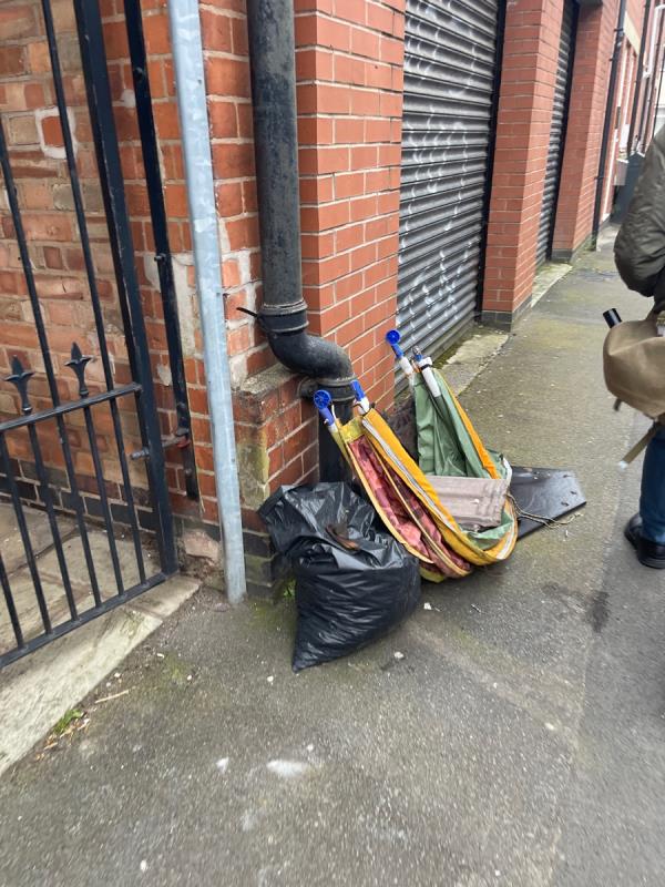 Dumped stuff.  Nugent street.  -5 Nugent Street, Leicester, LE3 5HH
