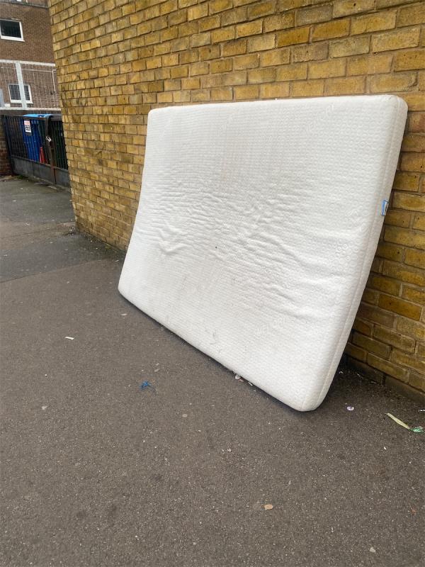 Dumped mattress-The Salvation Army, Albion Way, Hither Green, London, SE13 6BT