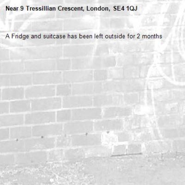 A Fridge and suitcase has been left outside for 2 months -9 Tressillian Crescent, London, SE4 1QJ