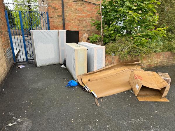 Dumped mattresses -38 Dyson Road, Stratford, London, E15 4JX