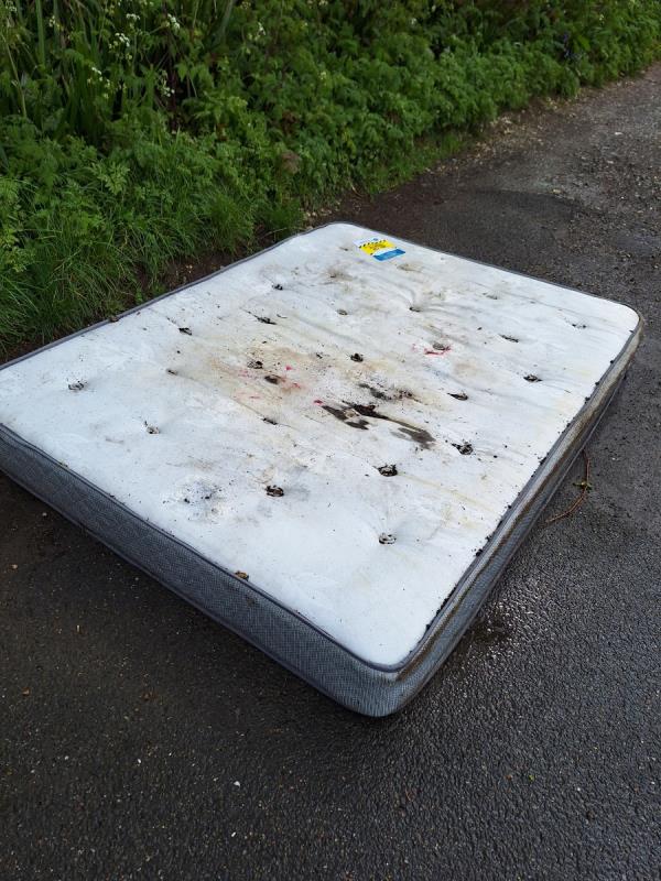 A mattress has been dumped near the bus stop opposite Central Stores.-Four Seasons Londis, Alfriston Road Stores, Alfriston Road, Seaford, BN25 3PY