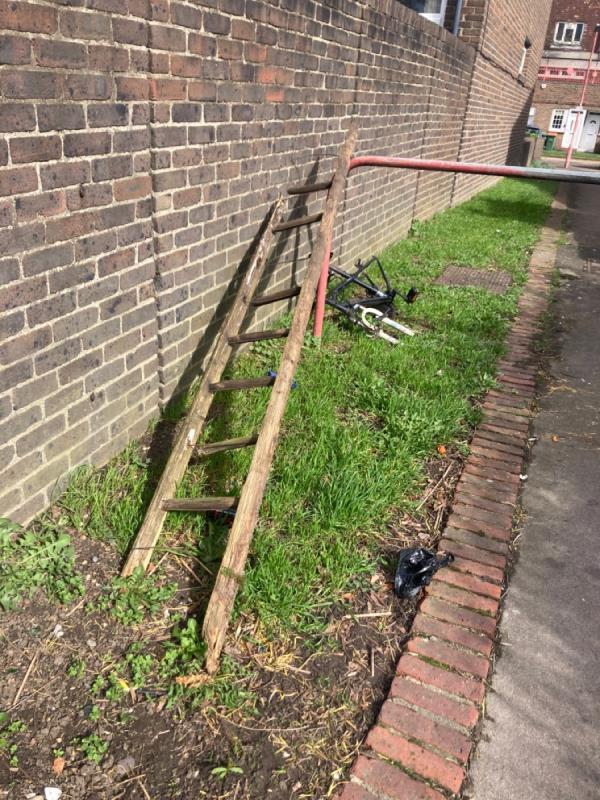 Bike frame and ladder-69 Wilkinson Road, West Beckton, London, E16 3RL