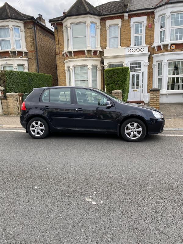 Car parked on a white line and blocking access to No 6 and No 8 Kilmorie Road-4 Kilmorie Road, London, SE23 2ST