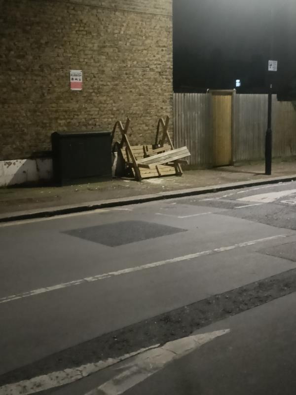 Picnic bench-2A, Northfield Road, East Ham, London, E6 2AJ