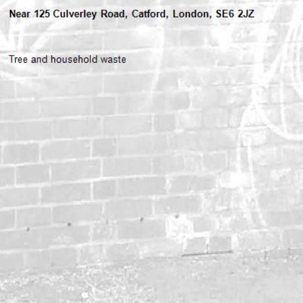 Tree and household waste-125 Culverley Road, Catford, London, SE6 2JZ