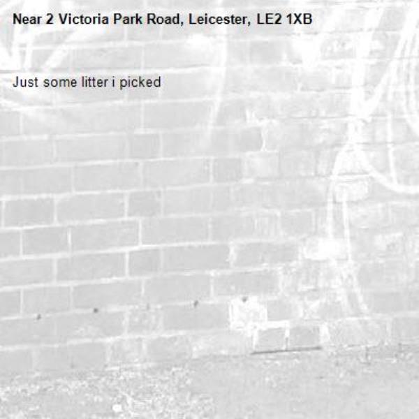 Just some litter i picked-2 Victoria Park Road, Leicester, LE2 1XB