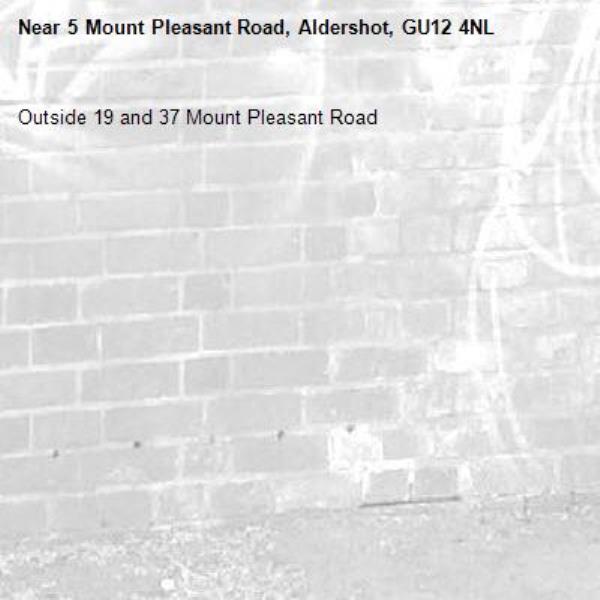 Outside 19 and 37 Mount Pleasant Road -5 Mount Pleasant Road, Aldershot, GU12 4NL