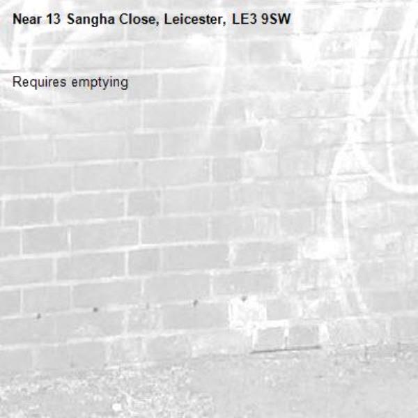 Requires emptying -13 Sangha Close, Leicester, LE3 9SW
