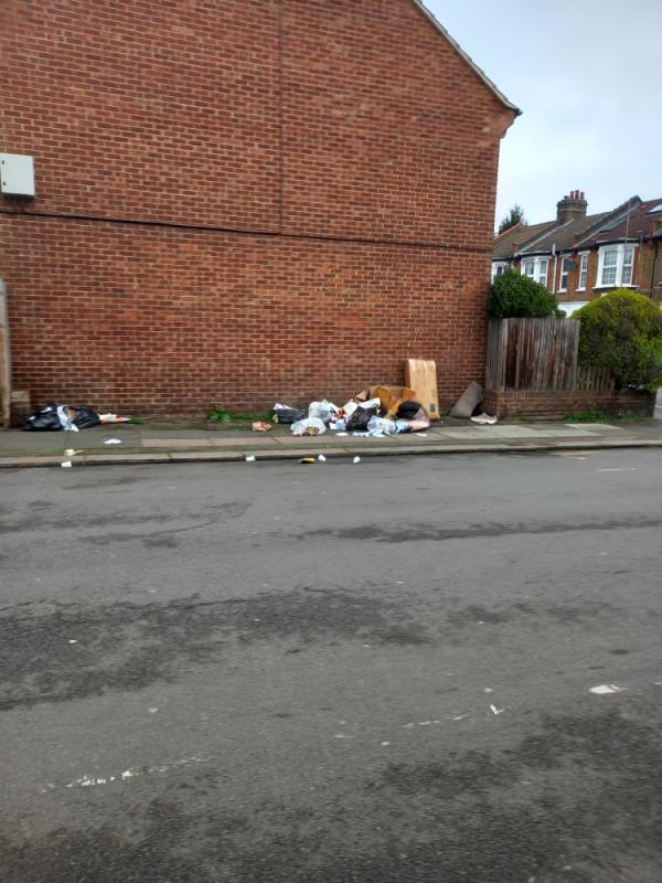 Bags of rubbish and household items-184 Engleheart Road, London, SE6 2ET