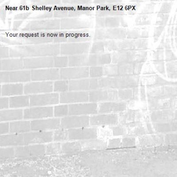 Your request is now in progress.-61b Shelley Avenue, Manor Park, E12 6PX