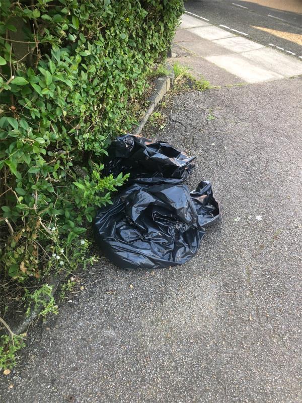 Junction of Firhill Road. Please clear black bags-66 Moremead Road, Bellingham, London, SE6 3LR