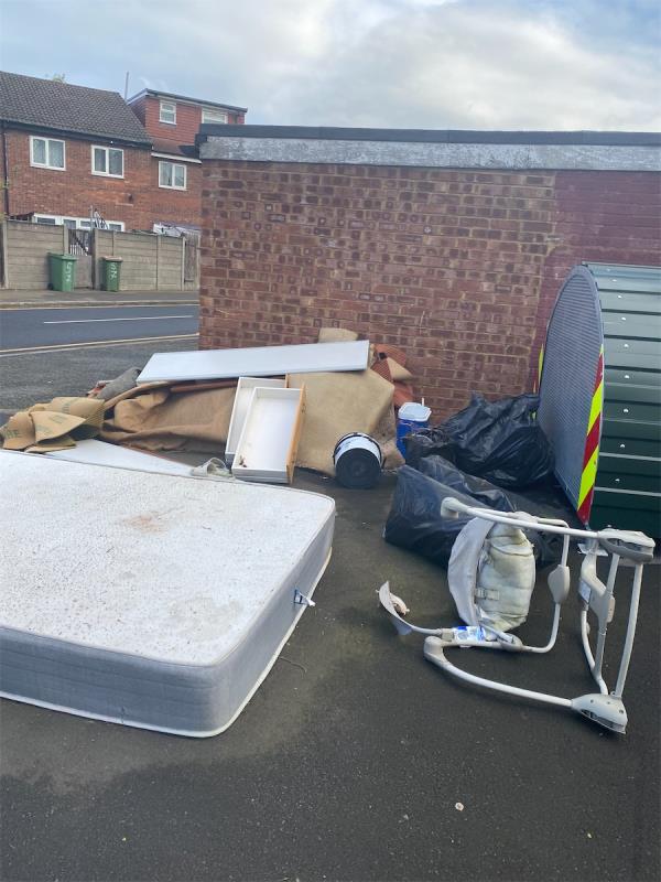 Large amount of flytipped household furniture items -236 Corporation Street, Stratford, London, E15 3DJ
