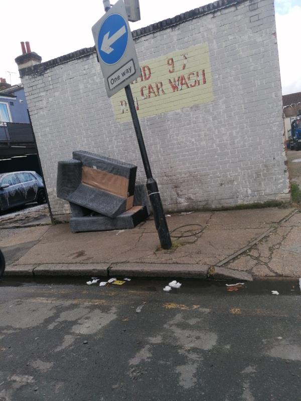 Please remove this dumped items-1 Aintree Avenue, East Ham, London, E6 1PA