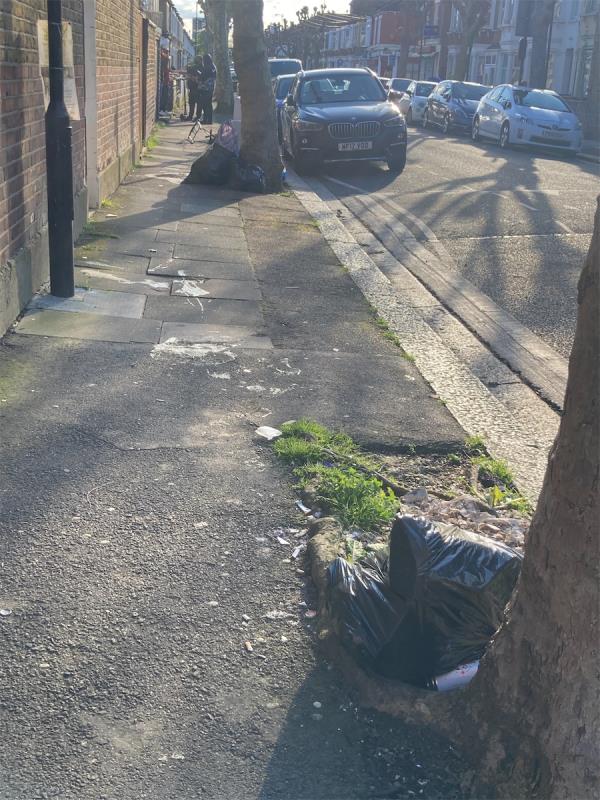Rubbish bags-2A, Walton Road, Upton Park, London, E13 9BP
