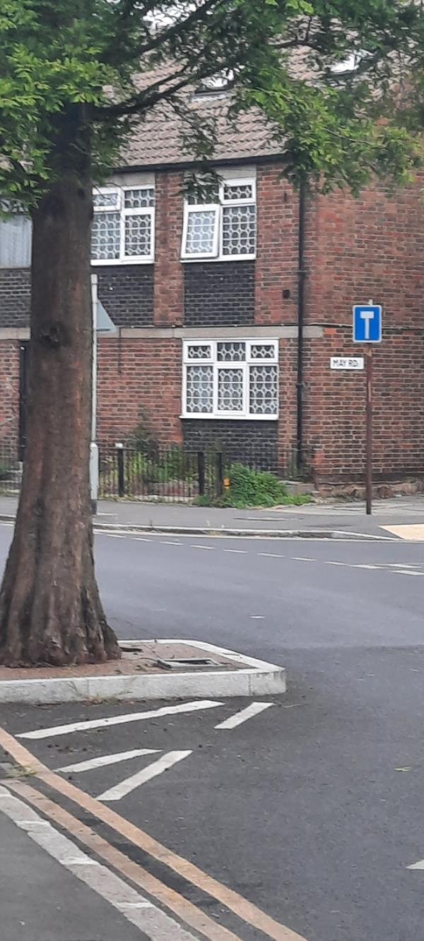 On this junction you have two bollards broken and missing bollard including lighting electrical faults x2 that enables the light function to operate. Please can both bollards be repaired. 
Thanks -3 Pelly Road, Plaistow, London, E13 0LQ