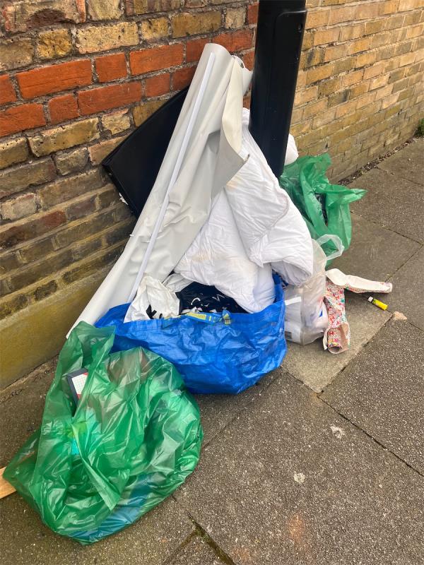 Various rubbish bags-1 Parbury Road, Crofton Park, London, SE23 1NZ