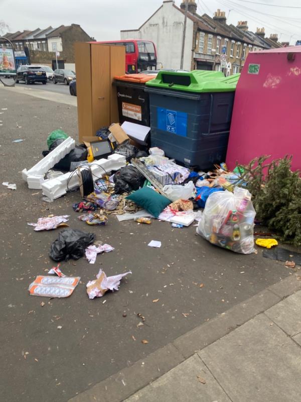 Huge litter problem -2 Moore Walk, London, E7 0HY