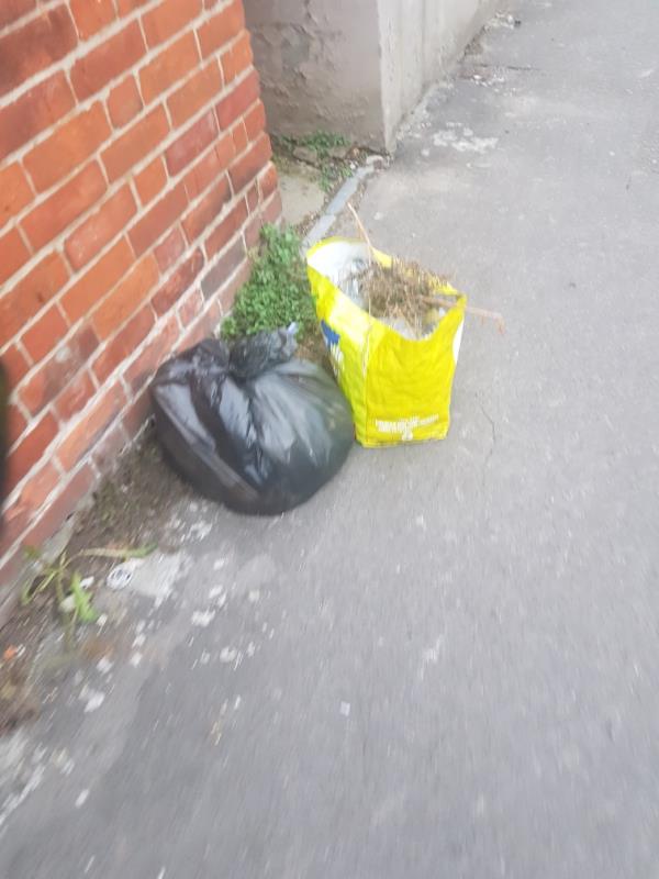 2 bags rubbish -167 Belmont Road, Reading, RG30 2UY